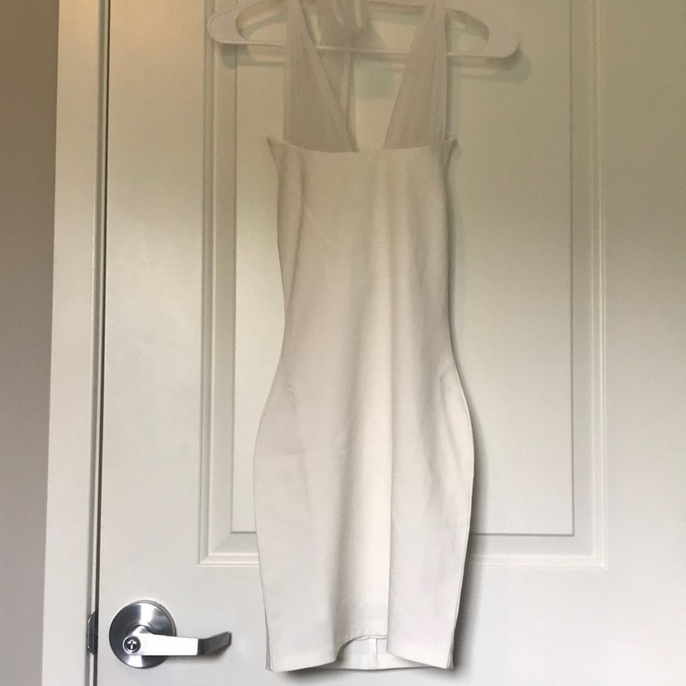White mini dress